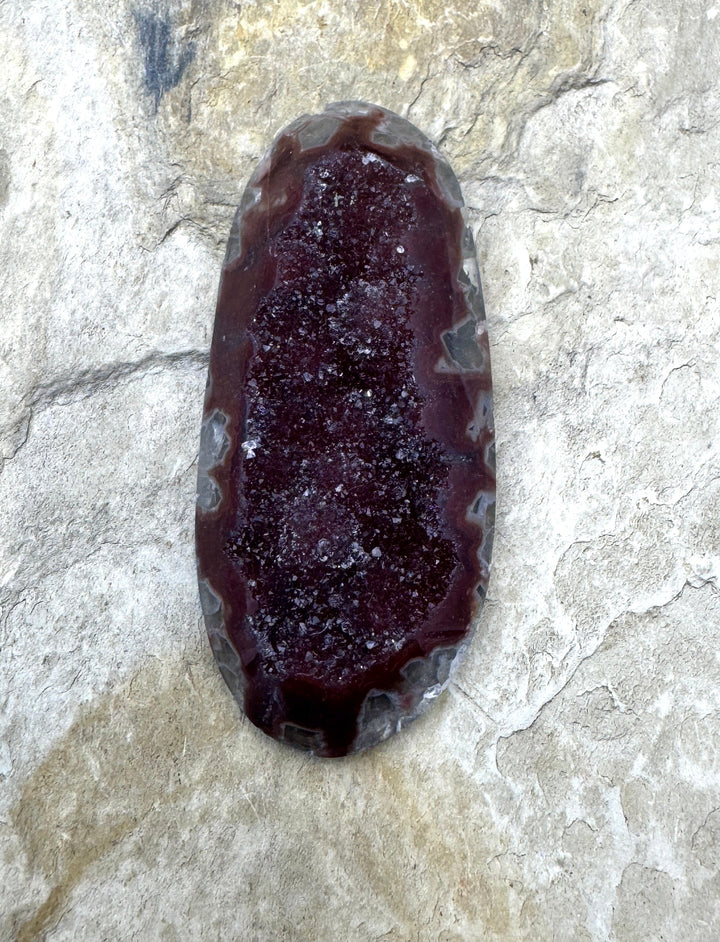 Natural Brazilian Druzy Cabochon 27x60mm - Natural Druzy