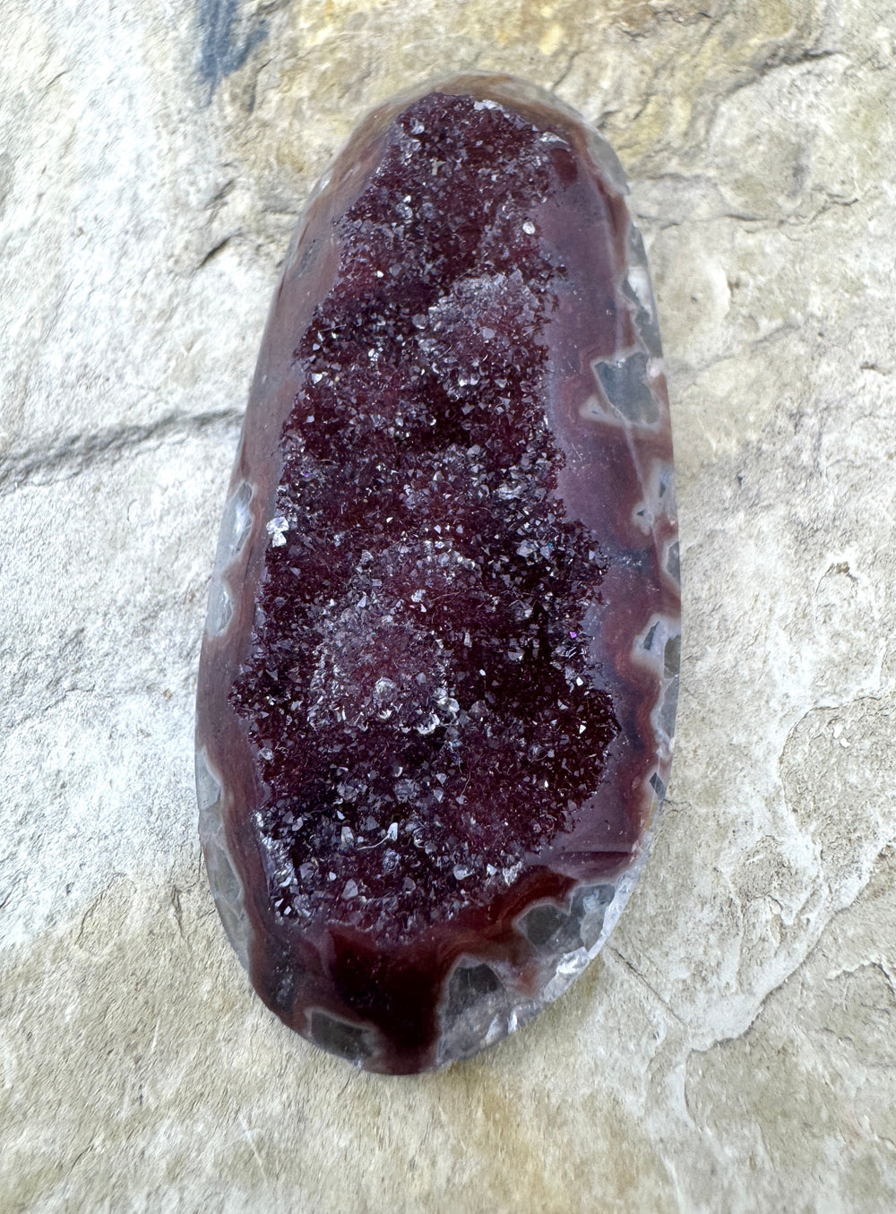 Natural Brazilian Druzy Cabochon 27x60mm - Natural Druzy