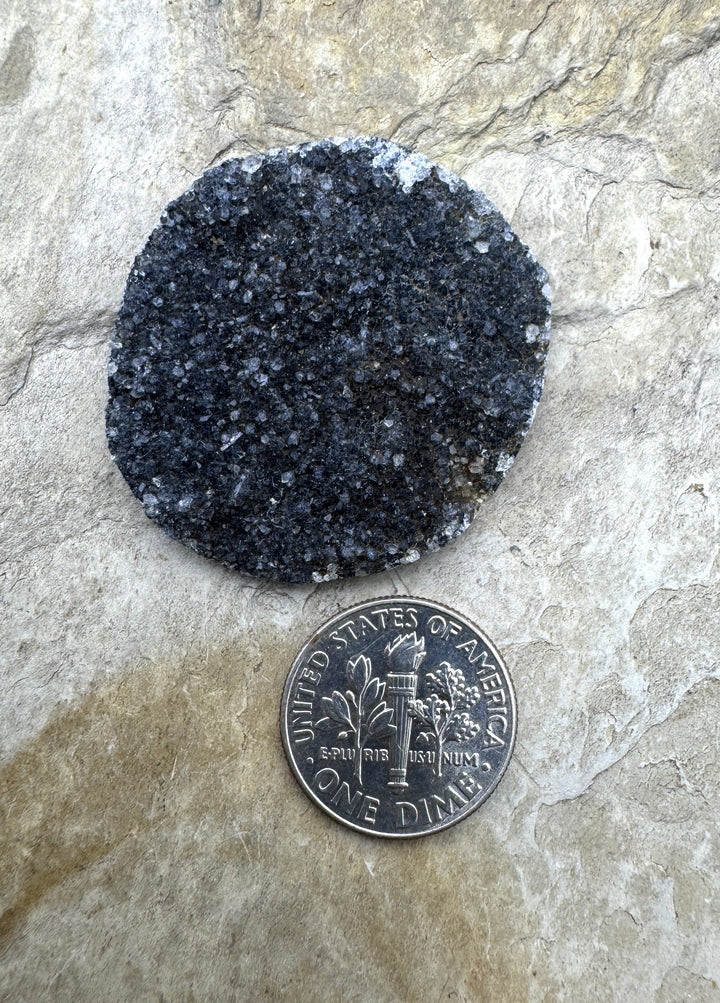 Natural Druzy Cabochon 33x35mm - Natural Druzy