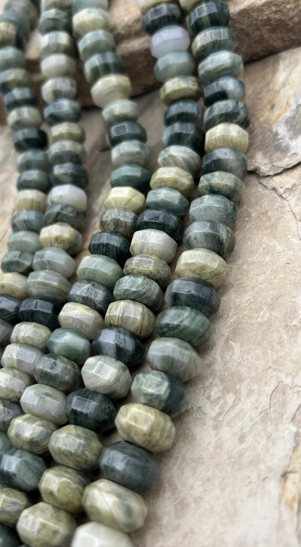 Natural Guatemalan Jade Big Rondelle Beads 14mm 16 inch