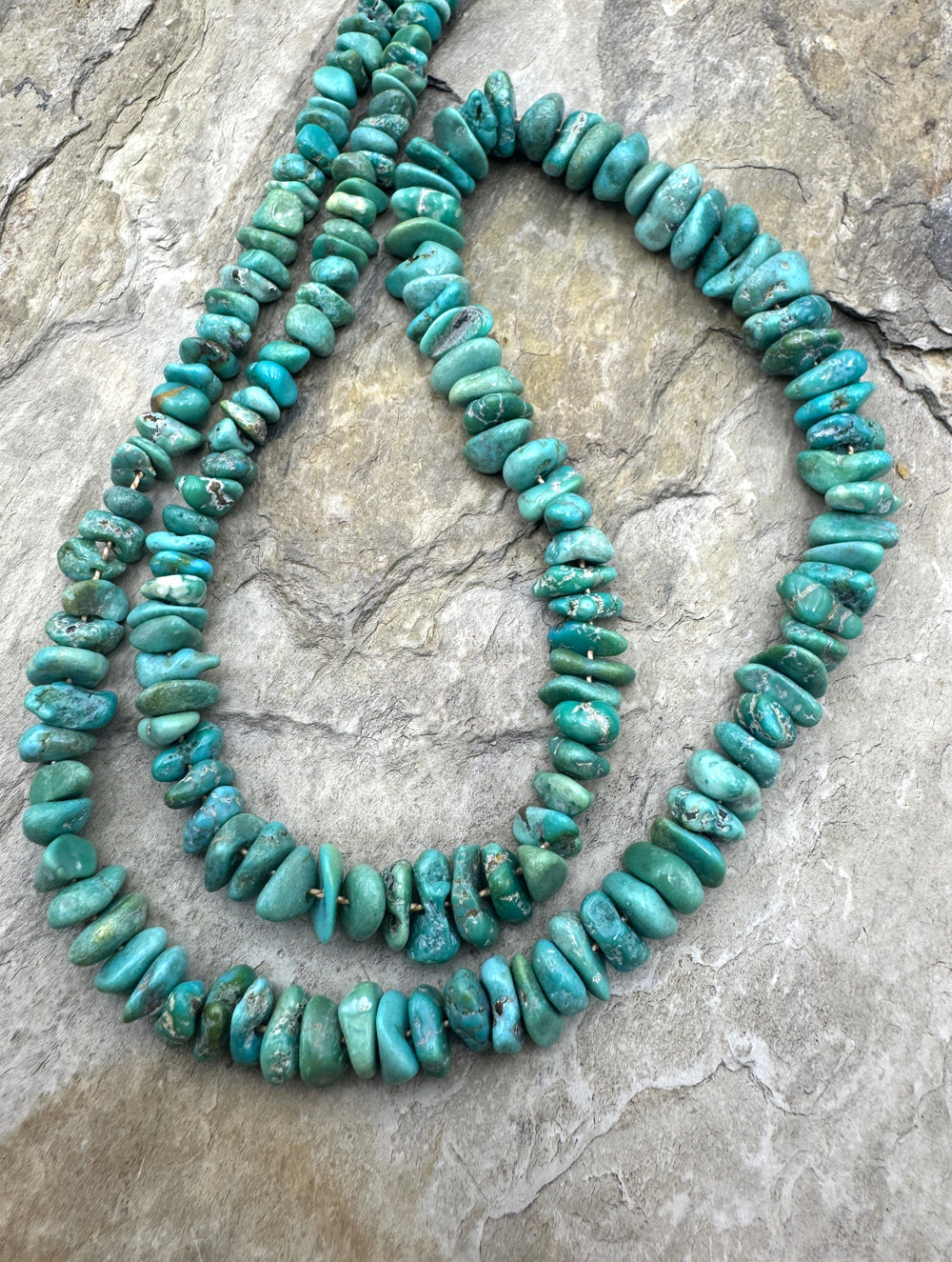 NATURAL Lone Mountain Turquoise (Nevada) Graduated 4-6mm