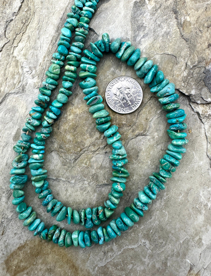 NATURAL Lone Mountain Turquoise (Nevada) Graduated 4-6mm