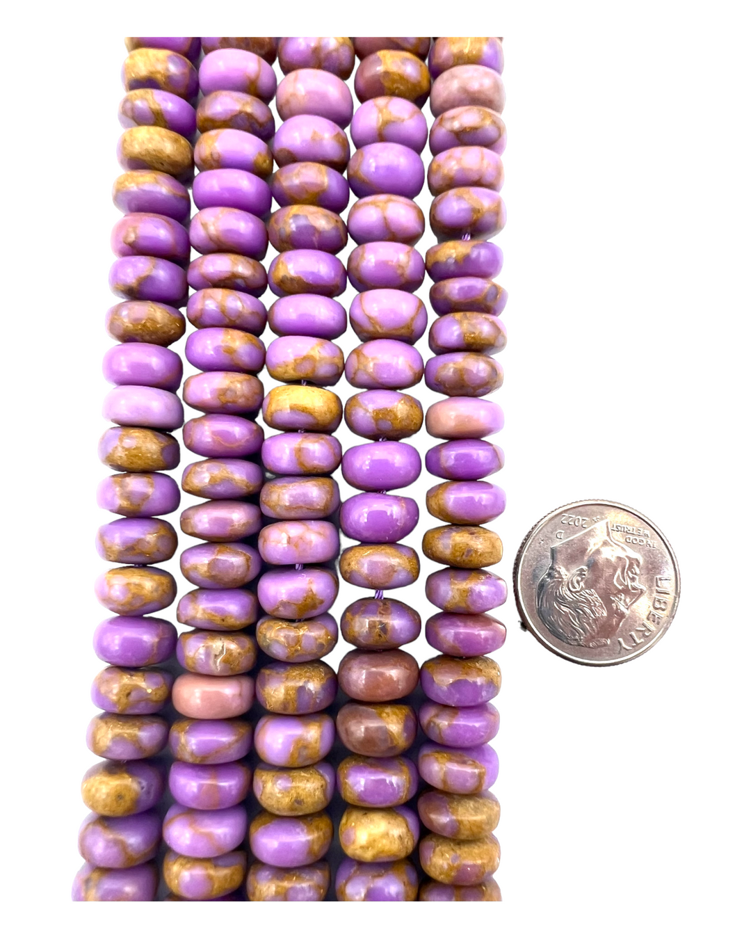 Natural Phosphosiderite 8x5mm Rondell Beads (Sold by 1/2