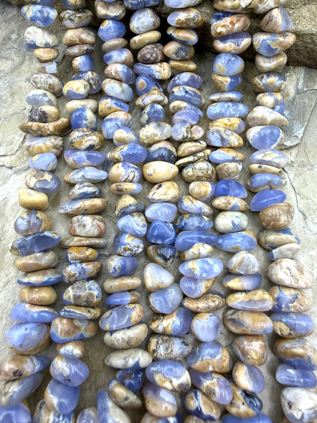 Natural Purple Chalcedony Quatz 8x10-10x14mm Nugget Beads