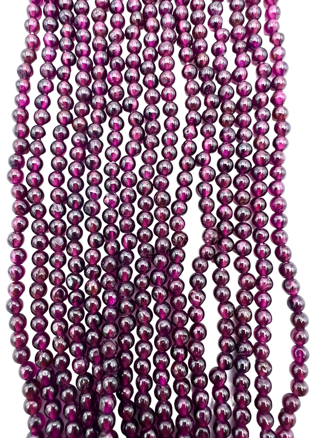 RARE Sugilite Micro Faceted 3mm Round Beads, 13 inch Strand