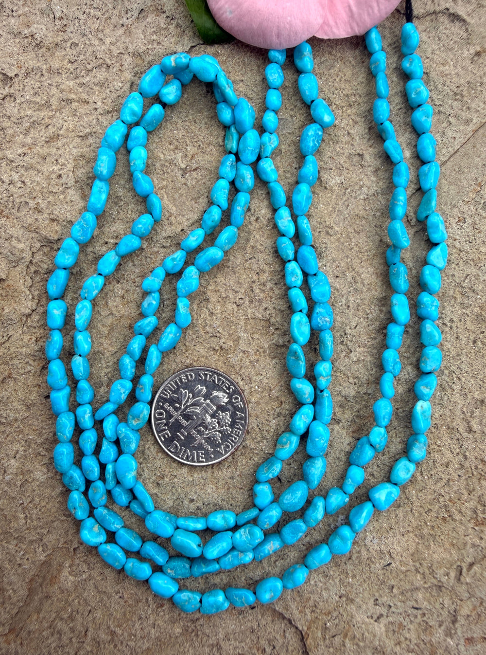 Natural Sleeping Beauty Turquoise (AZ) 4x6mm Small Nugget