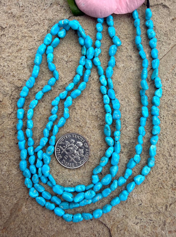 Natural Sleeping Beauty Turquoise (AZ) 4x6mm Small Nugget