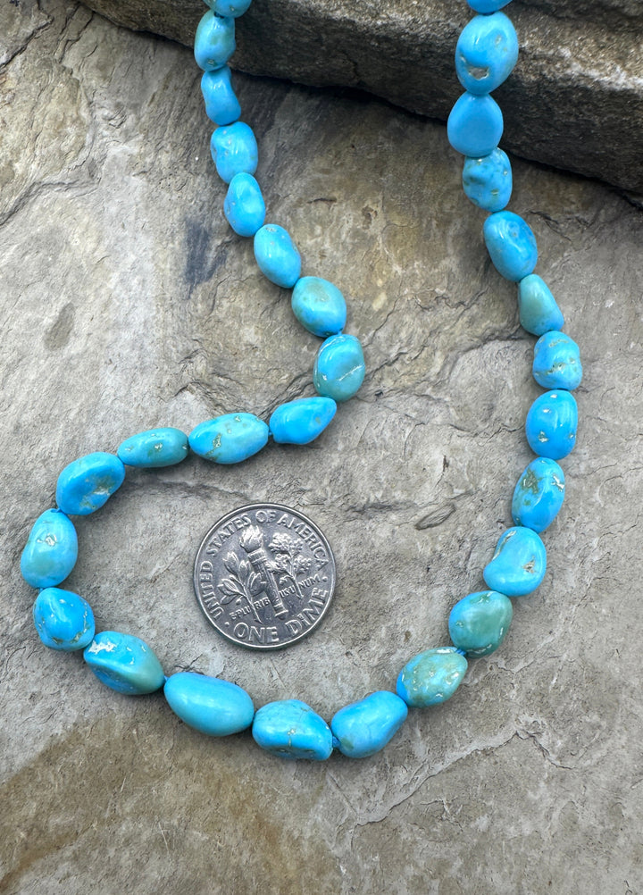 Natural Sleeping Beauty Turquoise (AZ) 6x8 6x12mm Nugget