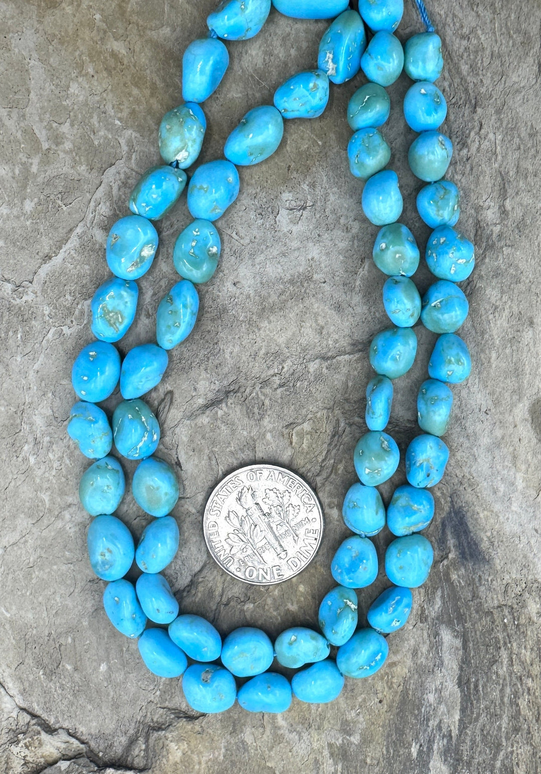 Natural Sleeping Beauty Turquoise (AZ) 6x8 6x12mm Nugget