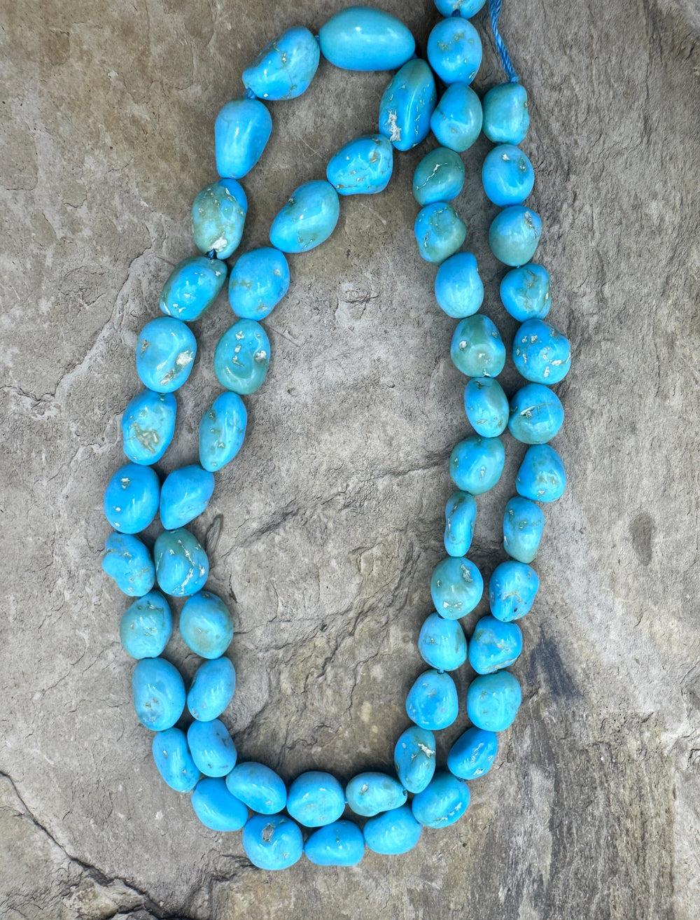 Natural Sleeping Beauty Turquoise (AZ) 6x8 6x12mm Nugget