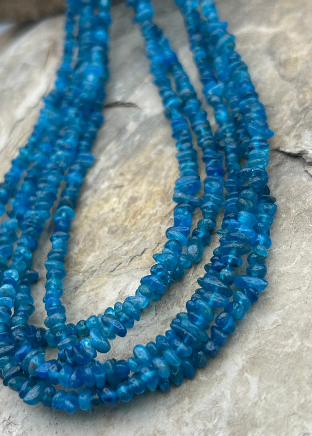 Neon Apatite Nugget Beads 5-8 mm One 16 inch strand - Neon