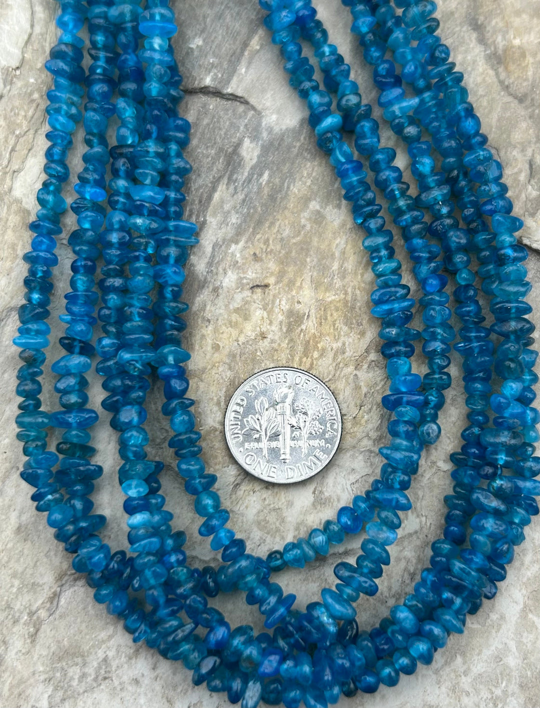 Neon Apatite Nugget Beads 5-8 mm One 16 inch strand - Neon