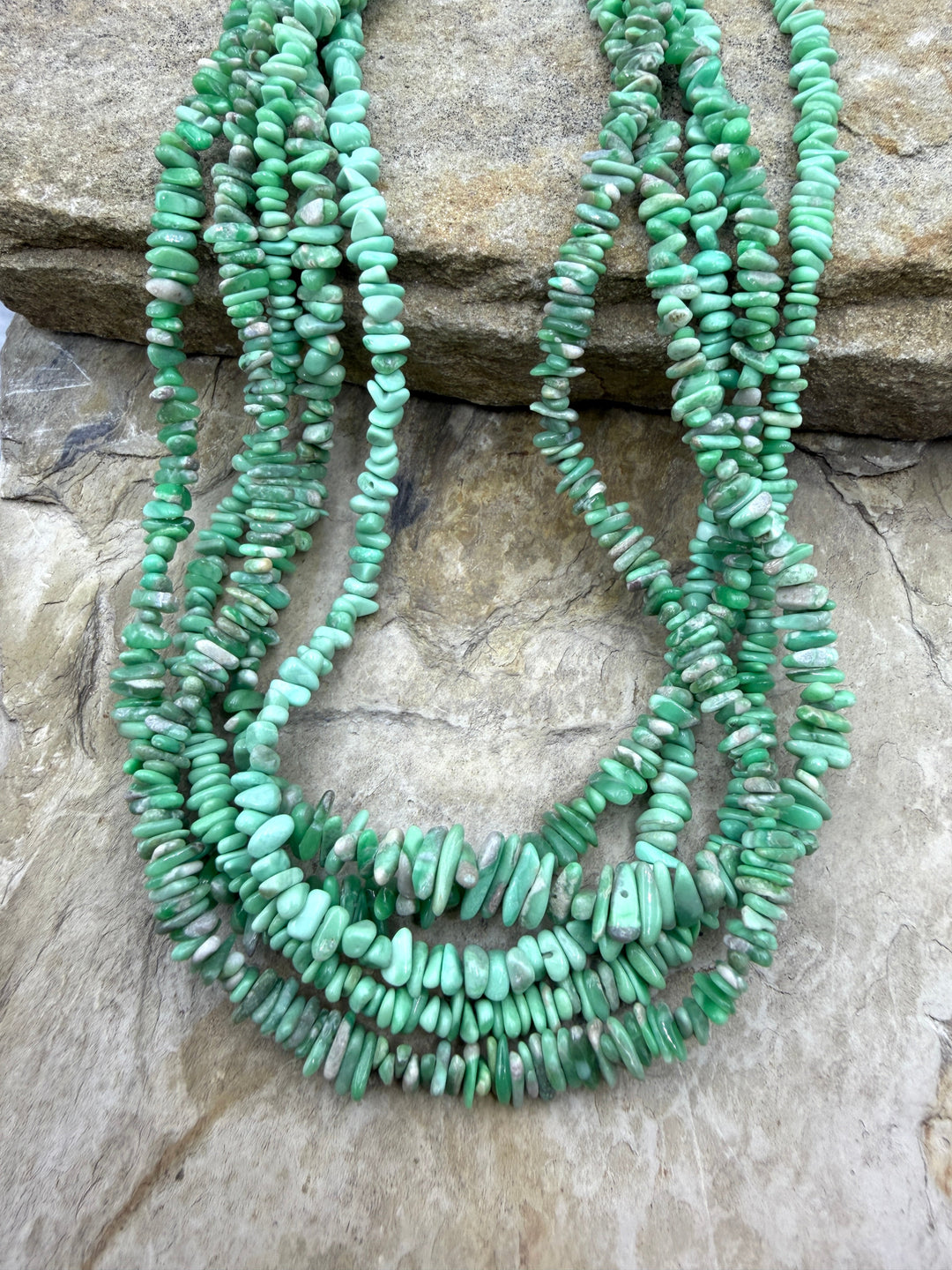 Nevada Variscite 3-6mm Graduated Chip Beads 16 Inch Strand