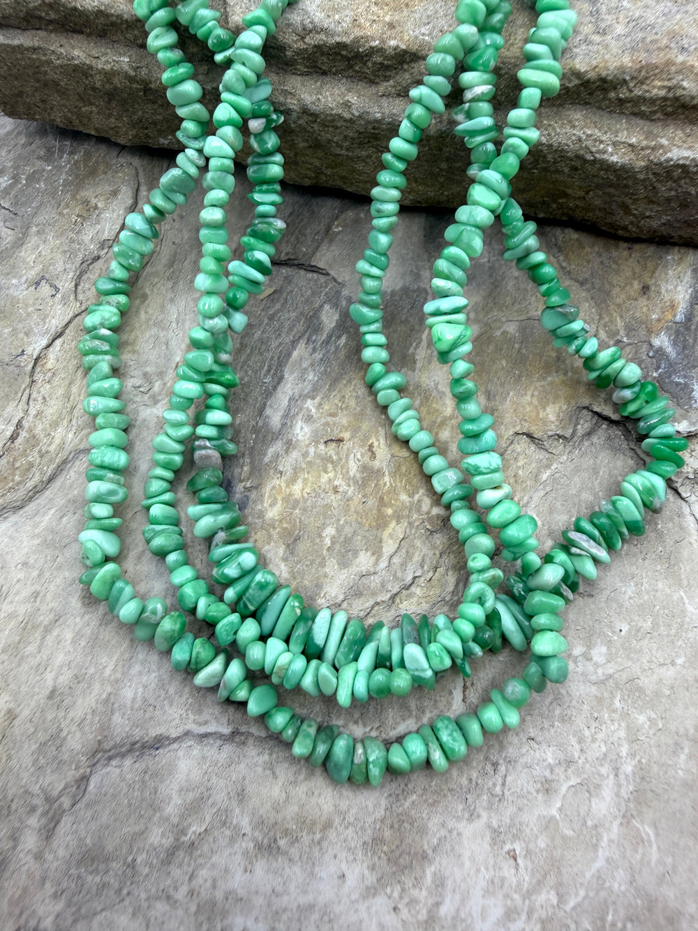 Nevada Variscite 3-6mm Graduated Chip Beads 16 Inch Strand