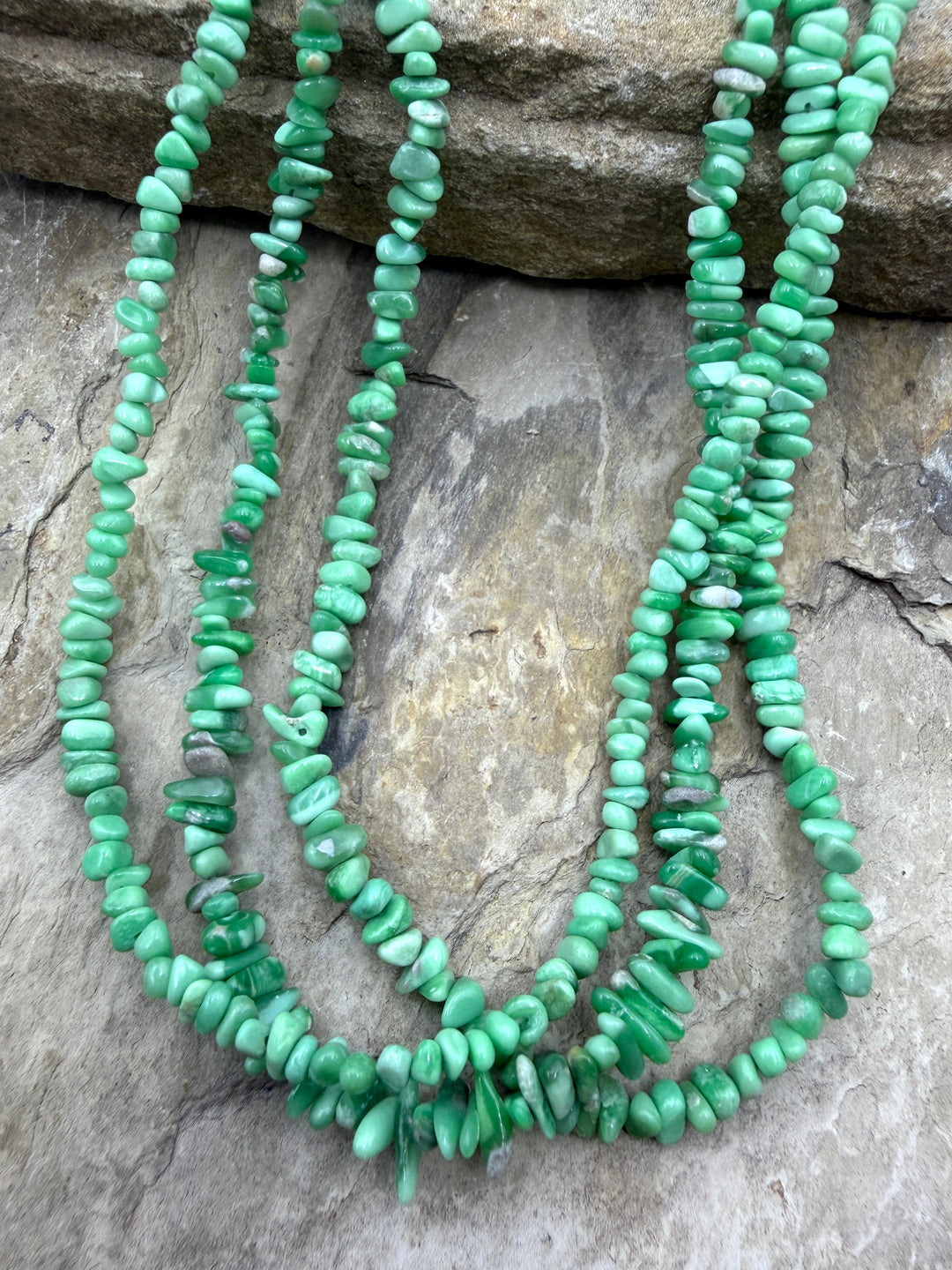 Nevada Variscite 3-6mm Graduated Chip Beads 16 Inch Strand