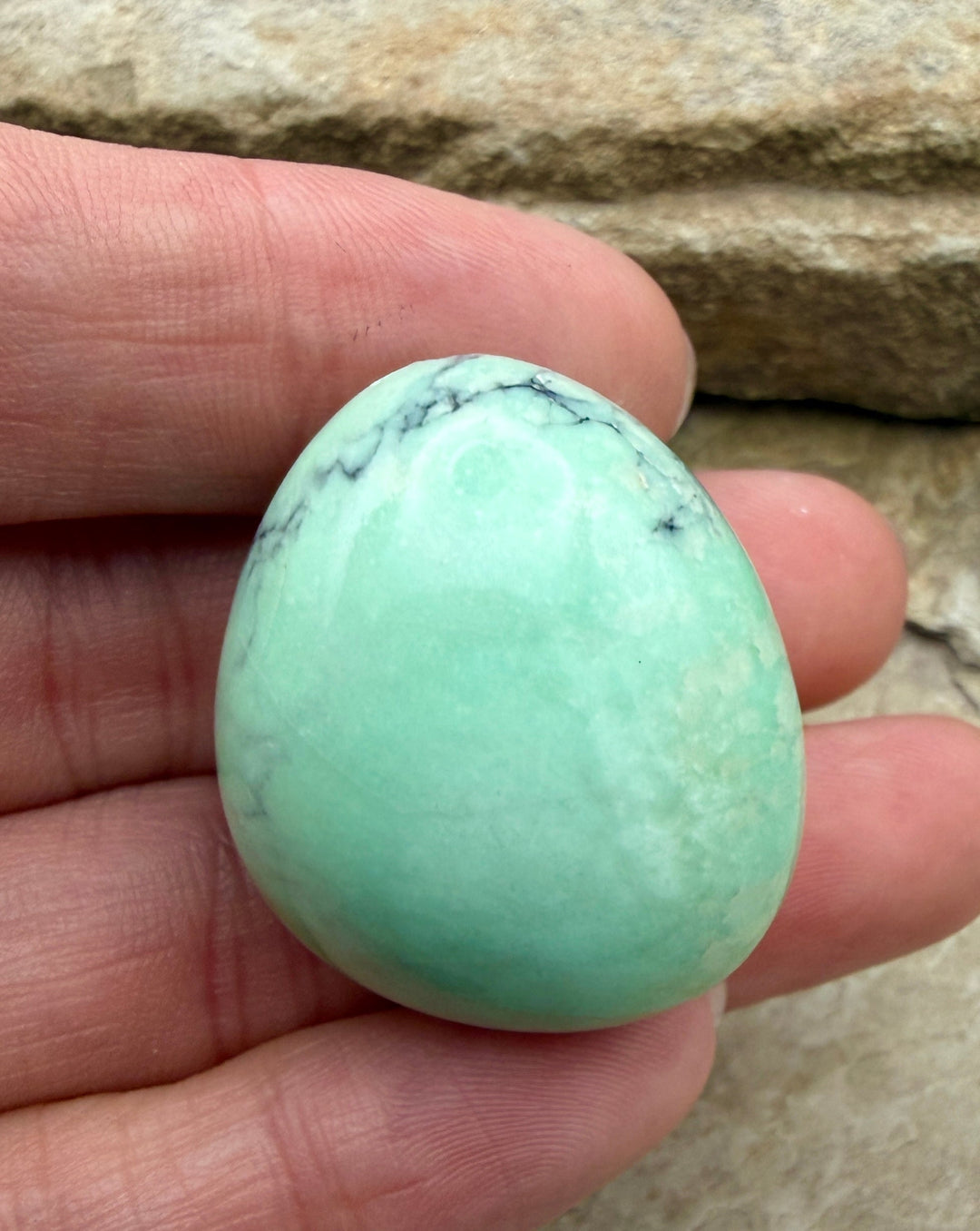 Nevada Variscite BIG Focal Pendant Bead Top Drilled