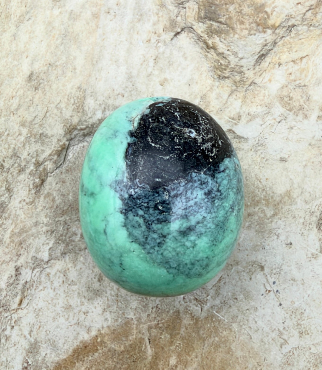 Nevada Variscite BIG Smooth Rounded Focal Bead 20x25x18mm