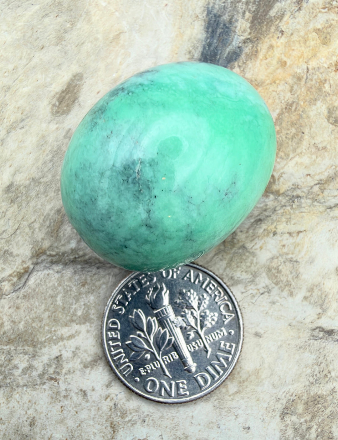 Nevada Variscite BIG Smooth Rounded Focal Bead 20x25x18mm