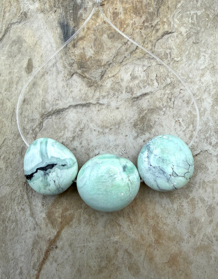 Nevada Variscite BIG Smooth Rounded Nuggets 20-22mm Focal