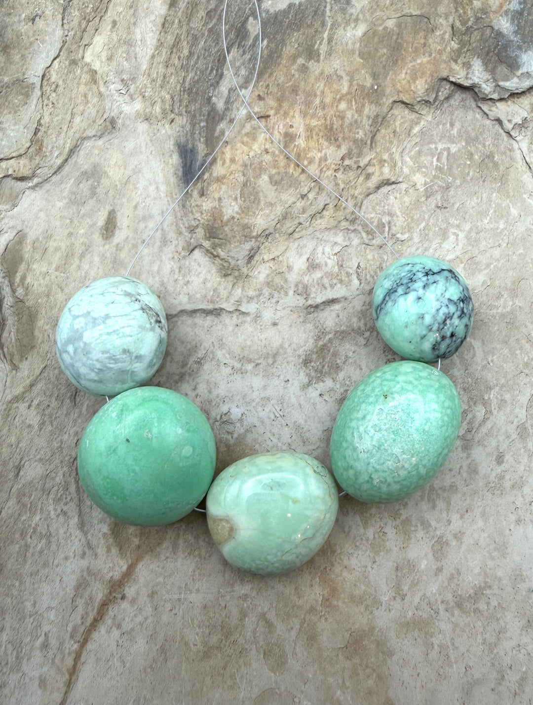 Nevada Variscite BIG Smooth Rounded Nuggets 20-25mm Focal