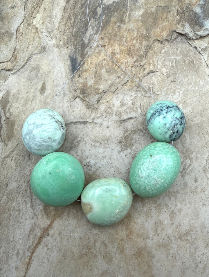 Nevada Variscite BIG Smooth Rounded Nuggets 20-25mm Focal