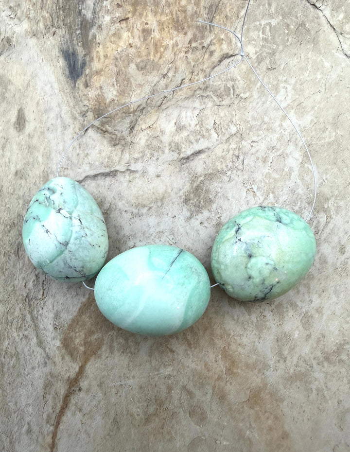 Nevada Variscite BIG Smooth Rounded Nuggets 20-26mm Focal