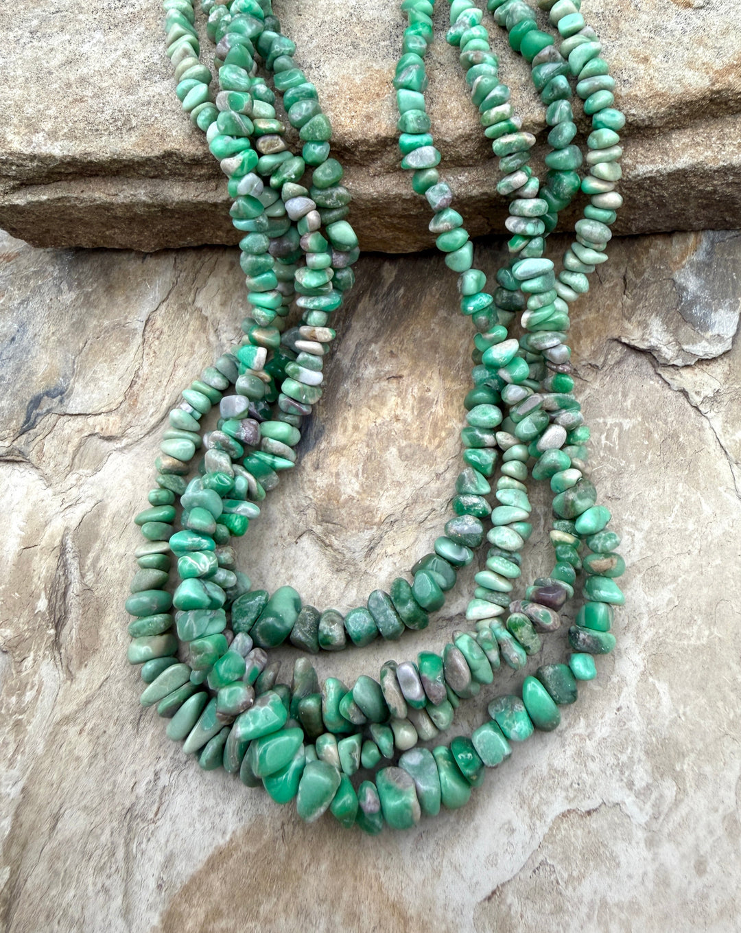 Nevada Variscite Graduated 4-6mm Nugget/Chip Beads 16 Inch