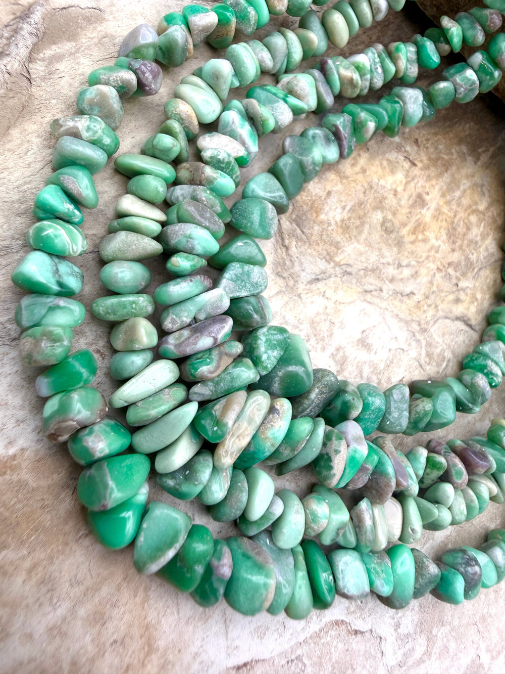 Nevada Variscite Graduated 4-6mm Nugget/Chip Beads 16 Inch