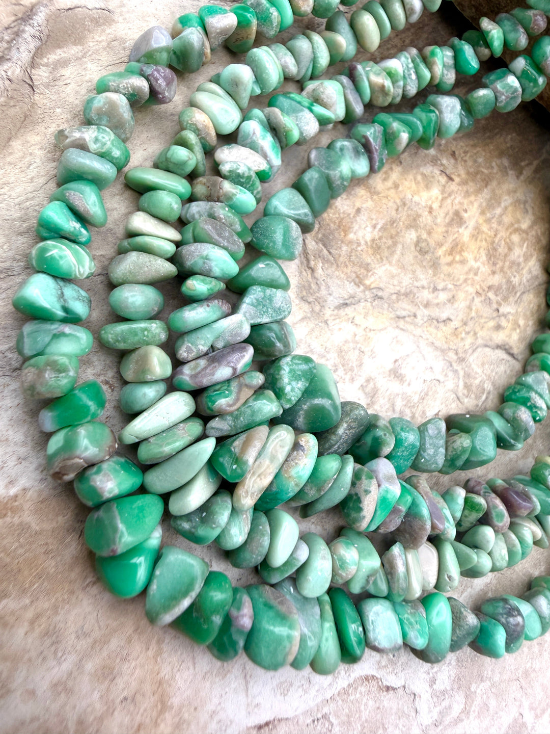 Nevada Variscite Graduated 4-6mm Nugget/Chip Beads 16 Inch