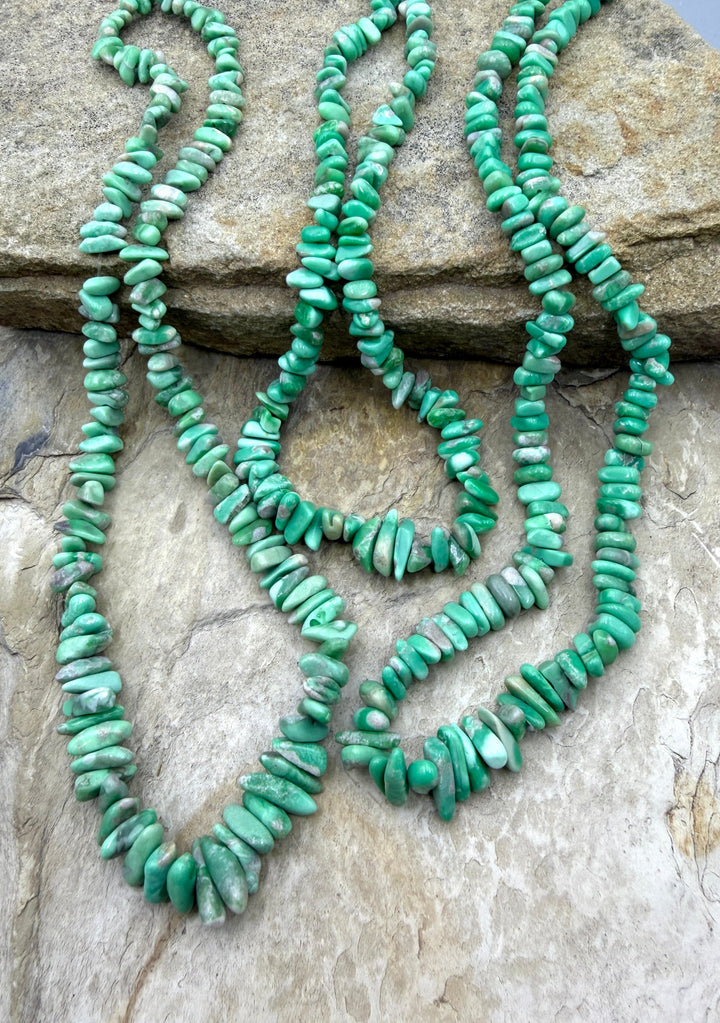 Nevada Variscite Graduated 4-7mm Chip Bead Strand 16 Inch