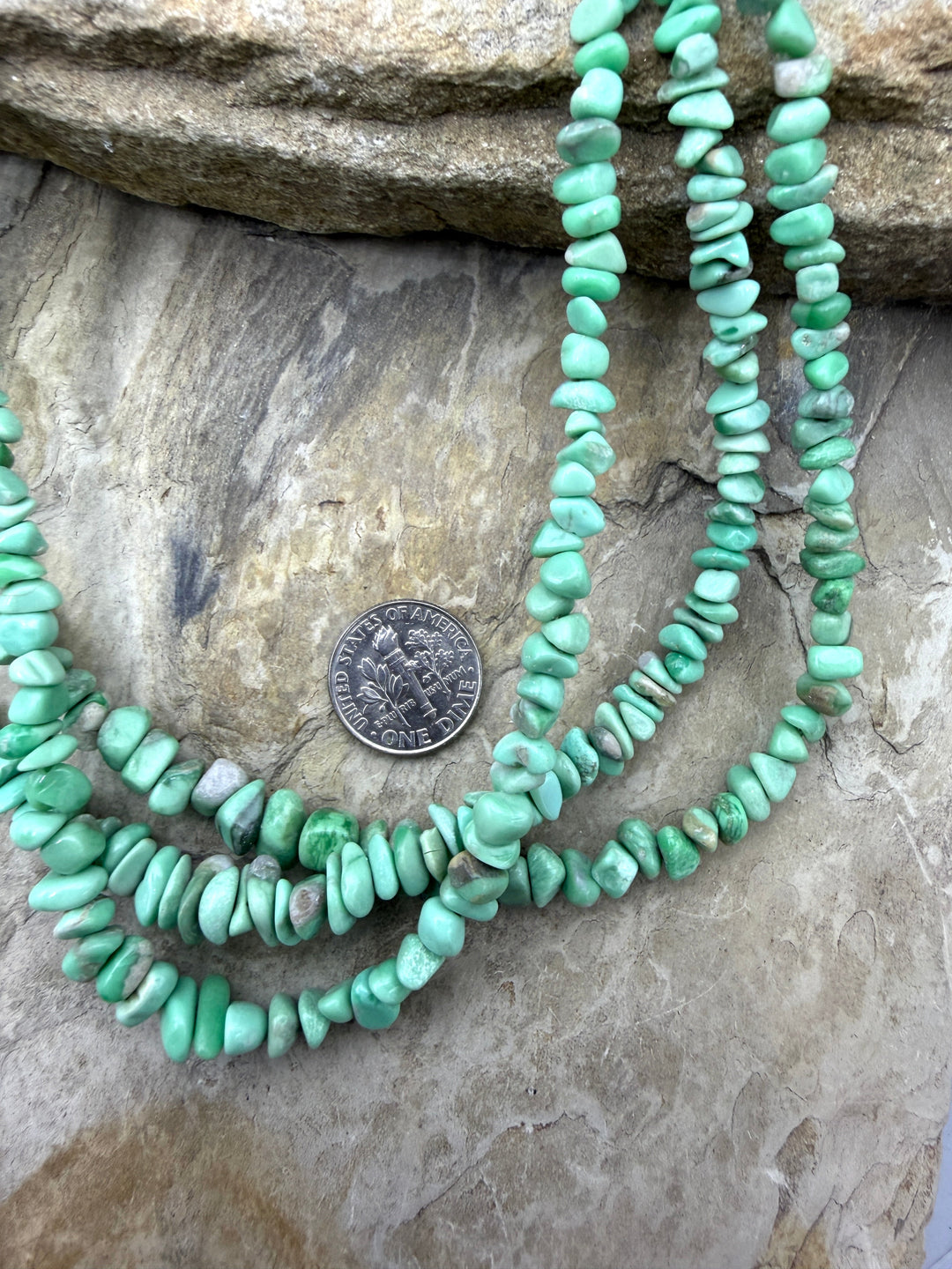 Nevada Variscite Graduated 4-7mm Chip/Nugget Beads 16 Inch