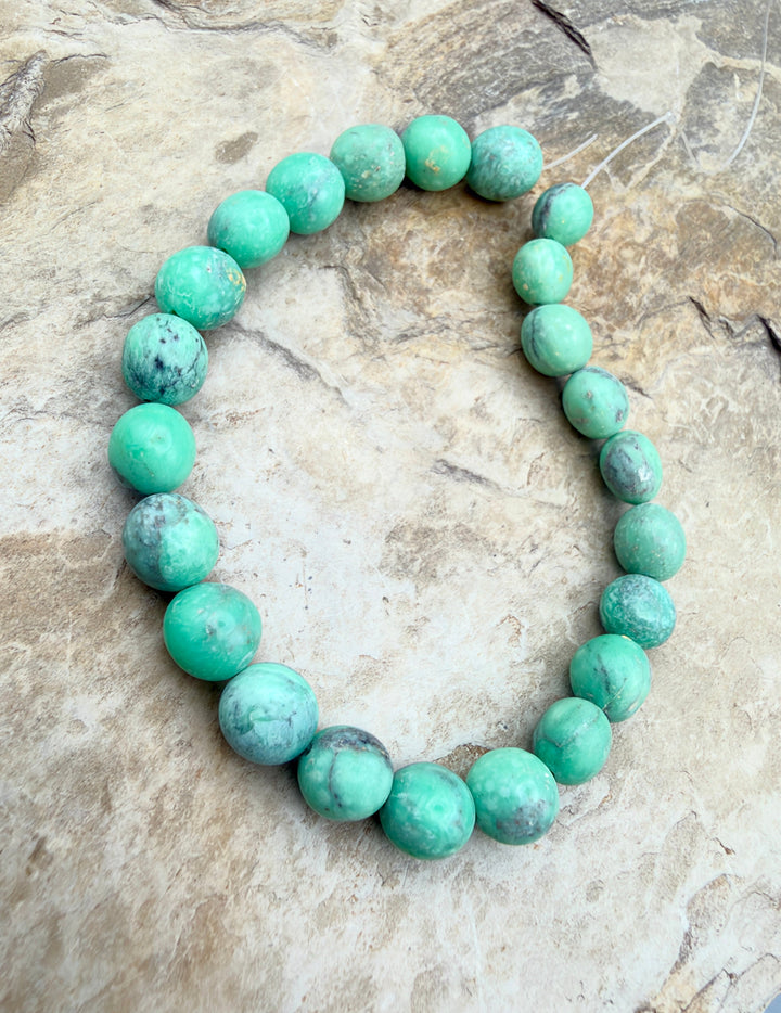 Nevada Variscite Smooth Rounded Nugget Beads8-9mm 8 inch