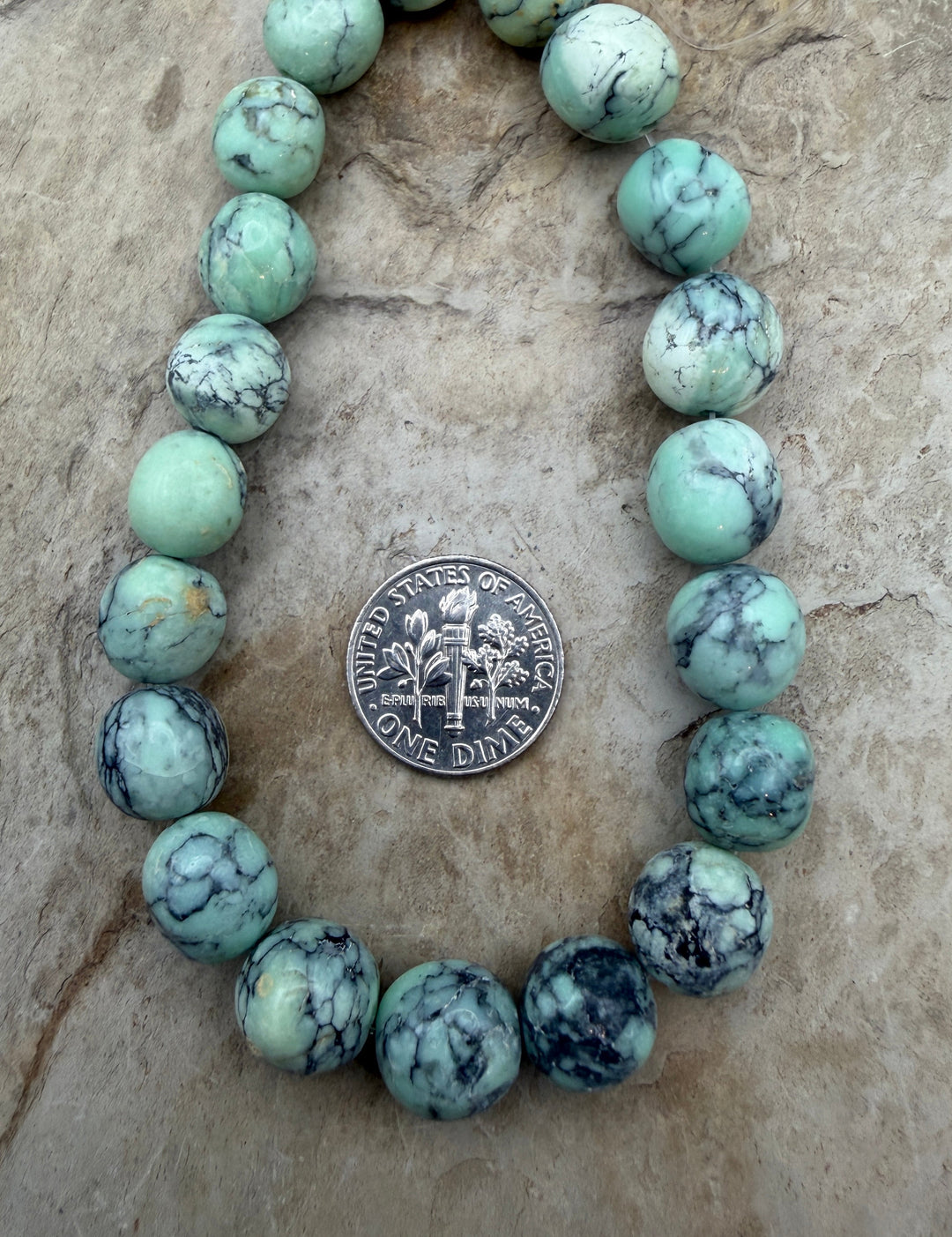 Nevada Variscite (Spiderweb) Smooth Rounded Nuggets 10-11mm