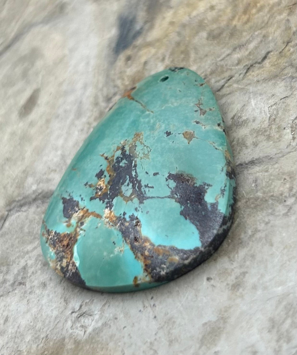 OLD STOCK Kingman Turquoise (Arizona) Focal Pendant Bead