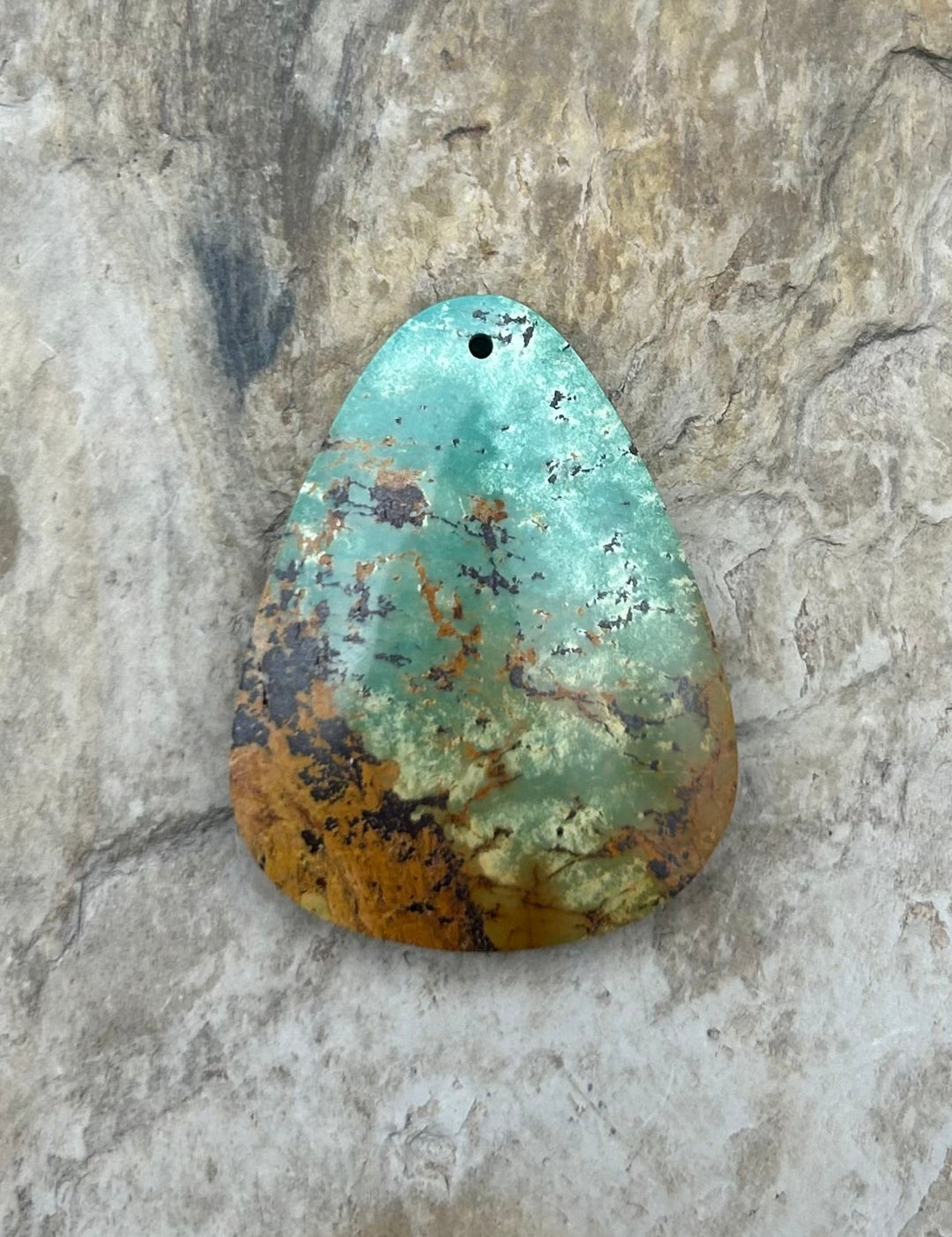 OLD STOCK Kingman Turquoise (Arizona) Focal Pendant Bead