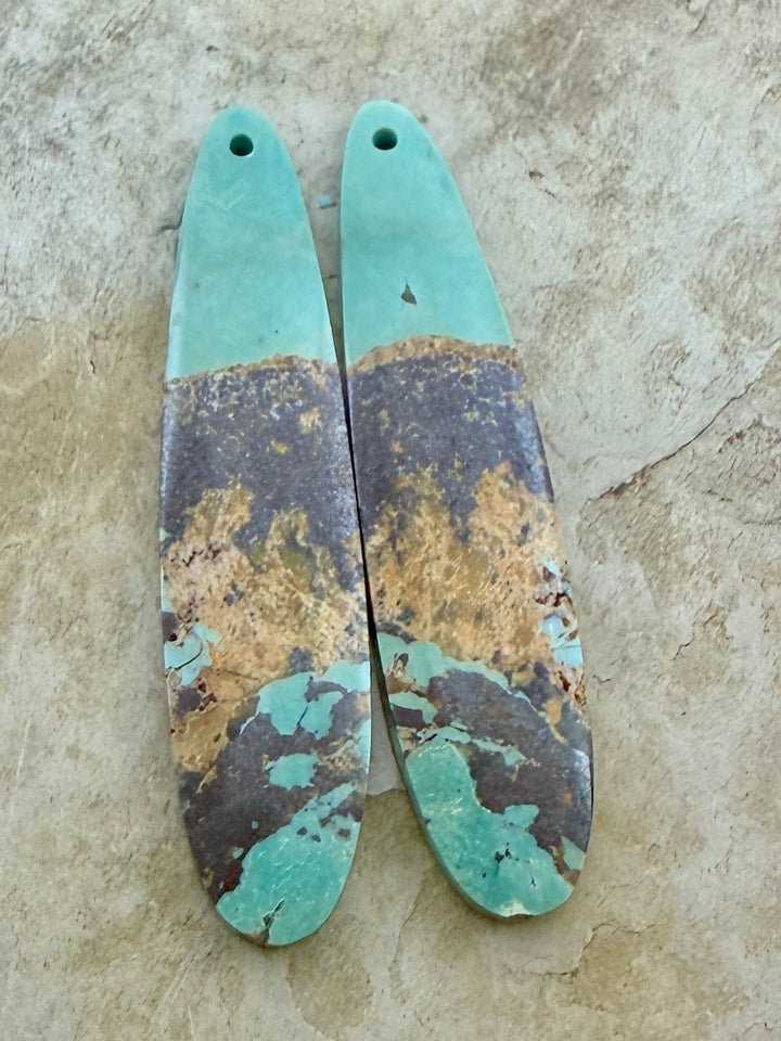 OLD STOCK Kingman Turquoise (Arizona) Matching Earring Slab