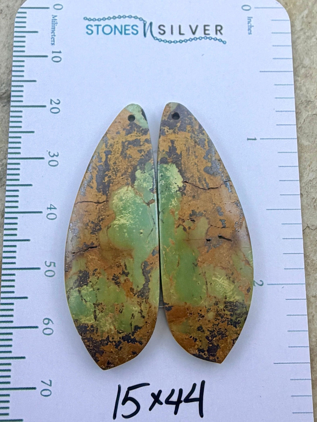 OLD STOCK Kingman Turquoise (Arizona) Matching Earring Slab