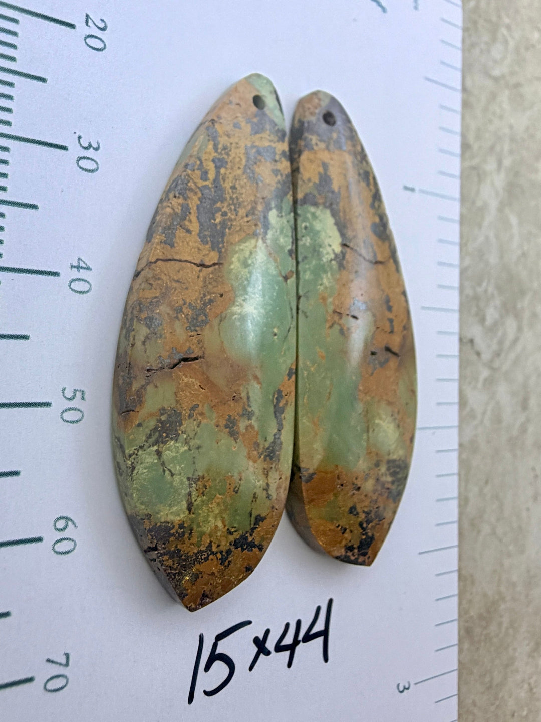 OLD STOCK Kingman Turquoise (Arizona) Matching Earring Slab