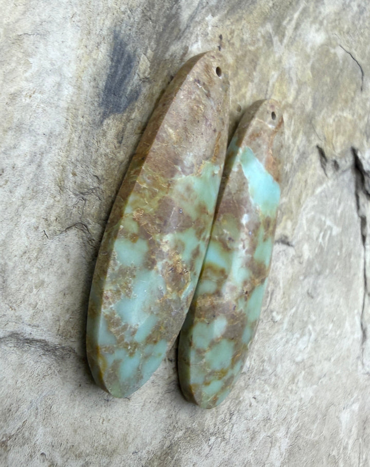 OLD STOCK Kingman Turquoise (Arizona) Matching Earring Slab