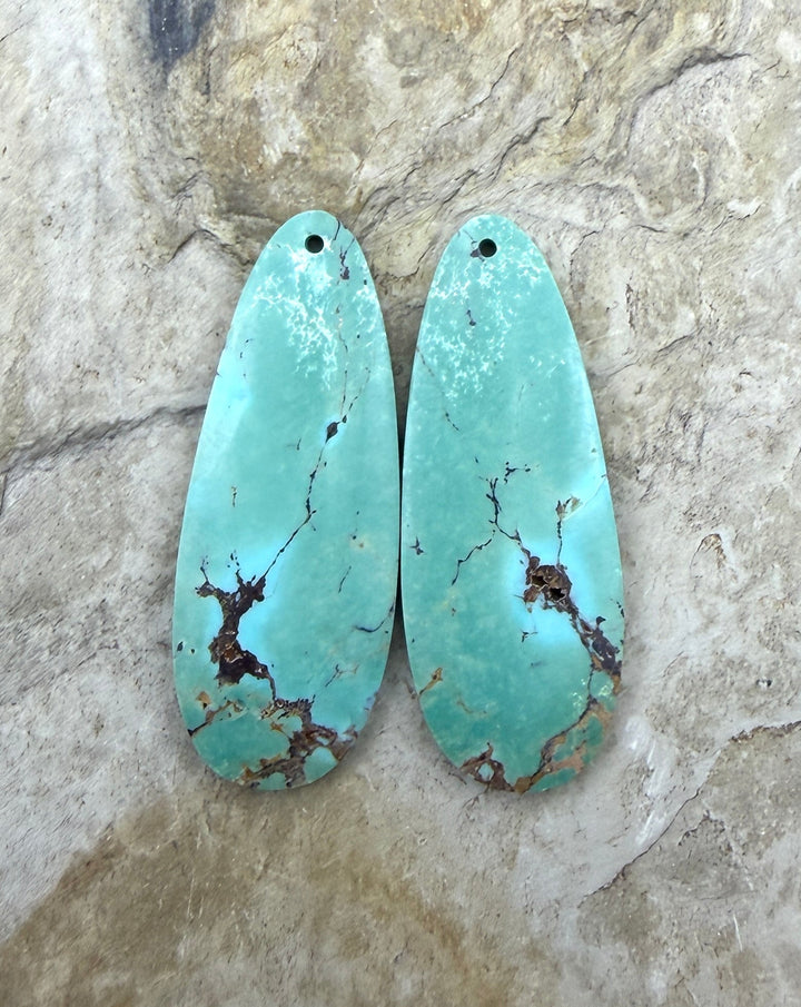 OLD STOCK Kingman Turquoise (Arizona) Matching Earring Slab