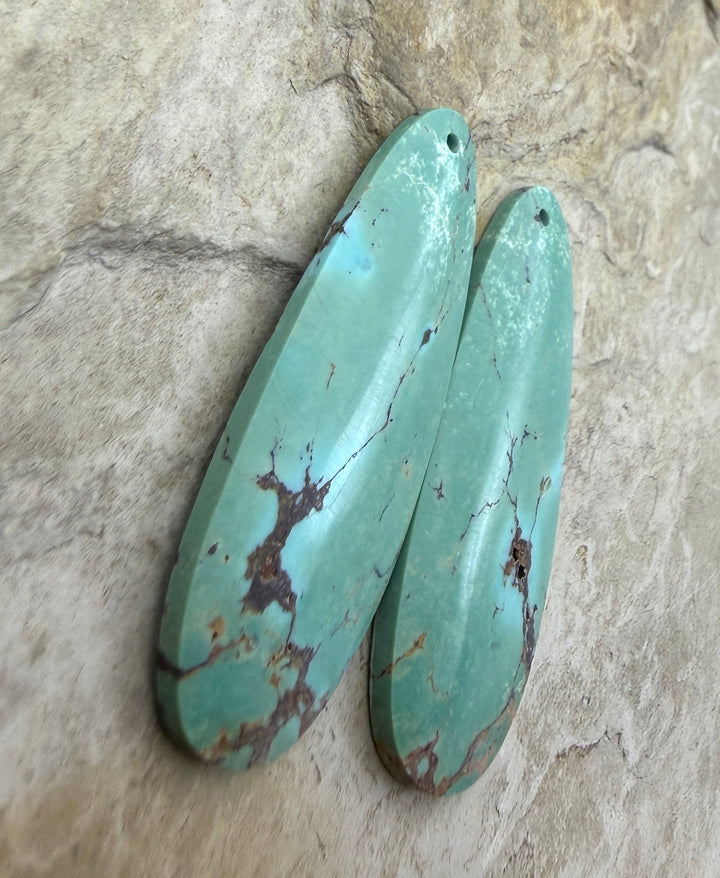 OLD STOCK Kingman Turquoise (Arizona) Matching Earring Slab