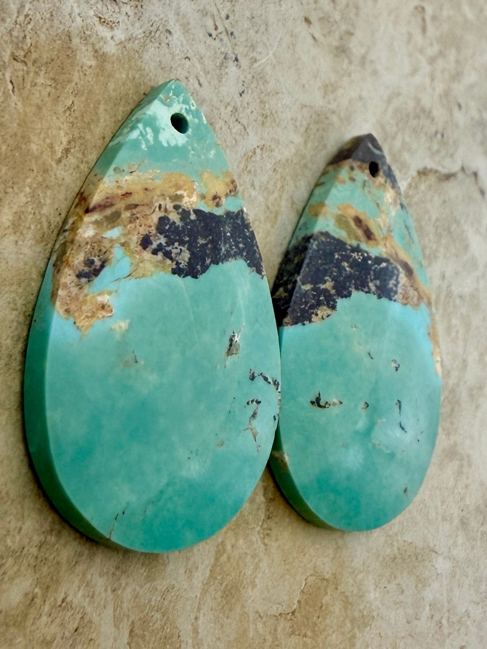 OLD STOCK Kingman Turquoise (Arizona) Matching Earring Slab