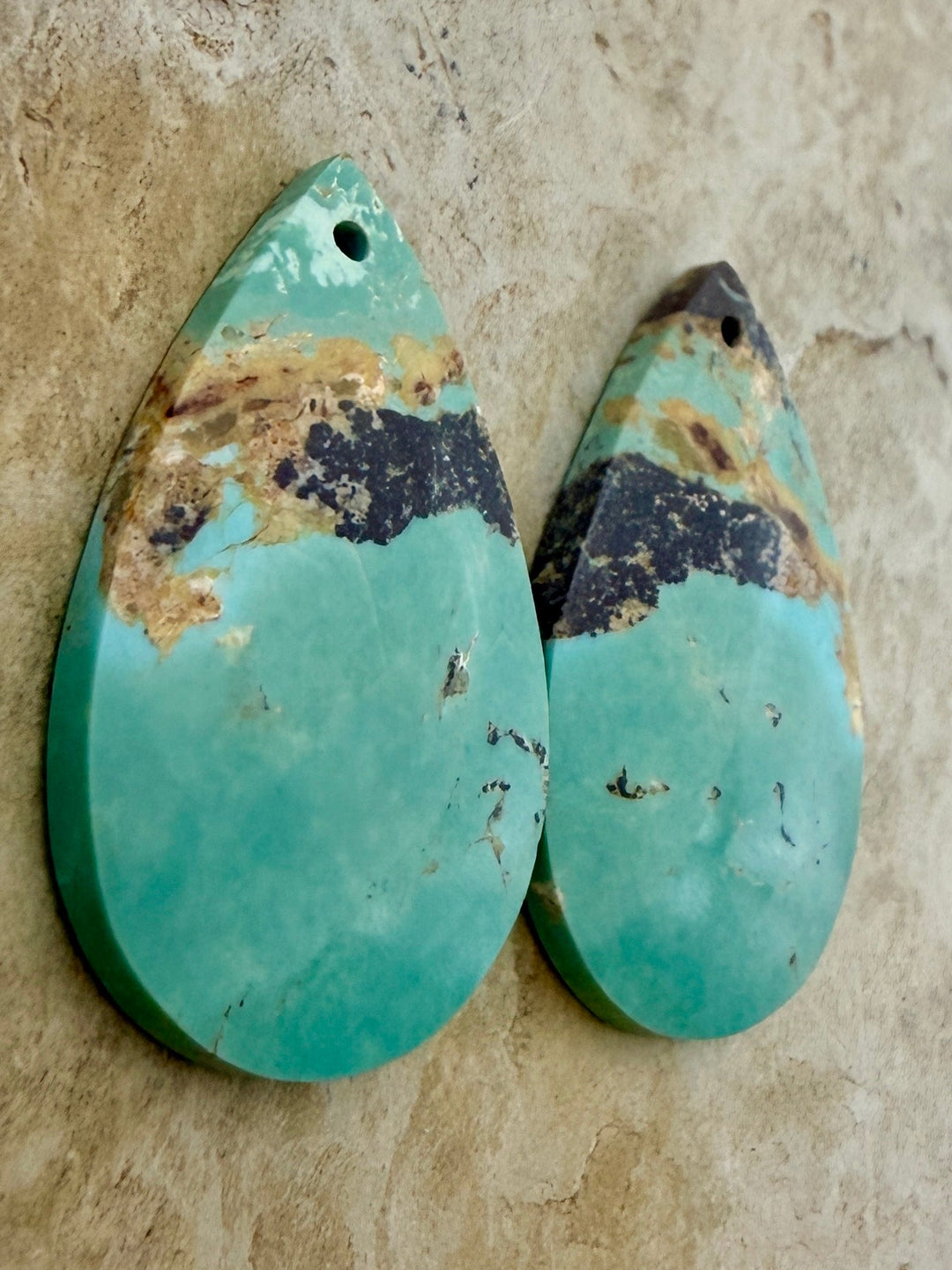 OLD STOCK Kingman Turquoise (Arizona) Matching Earring Slab