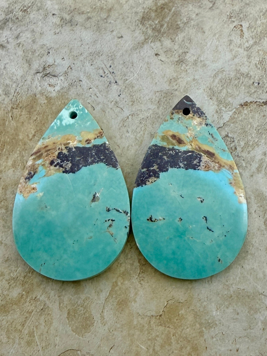 OLD STOCK Kingman Turquoise (Arizona) Matching Earring Slab