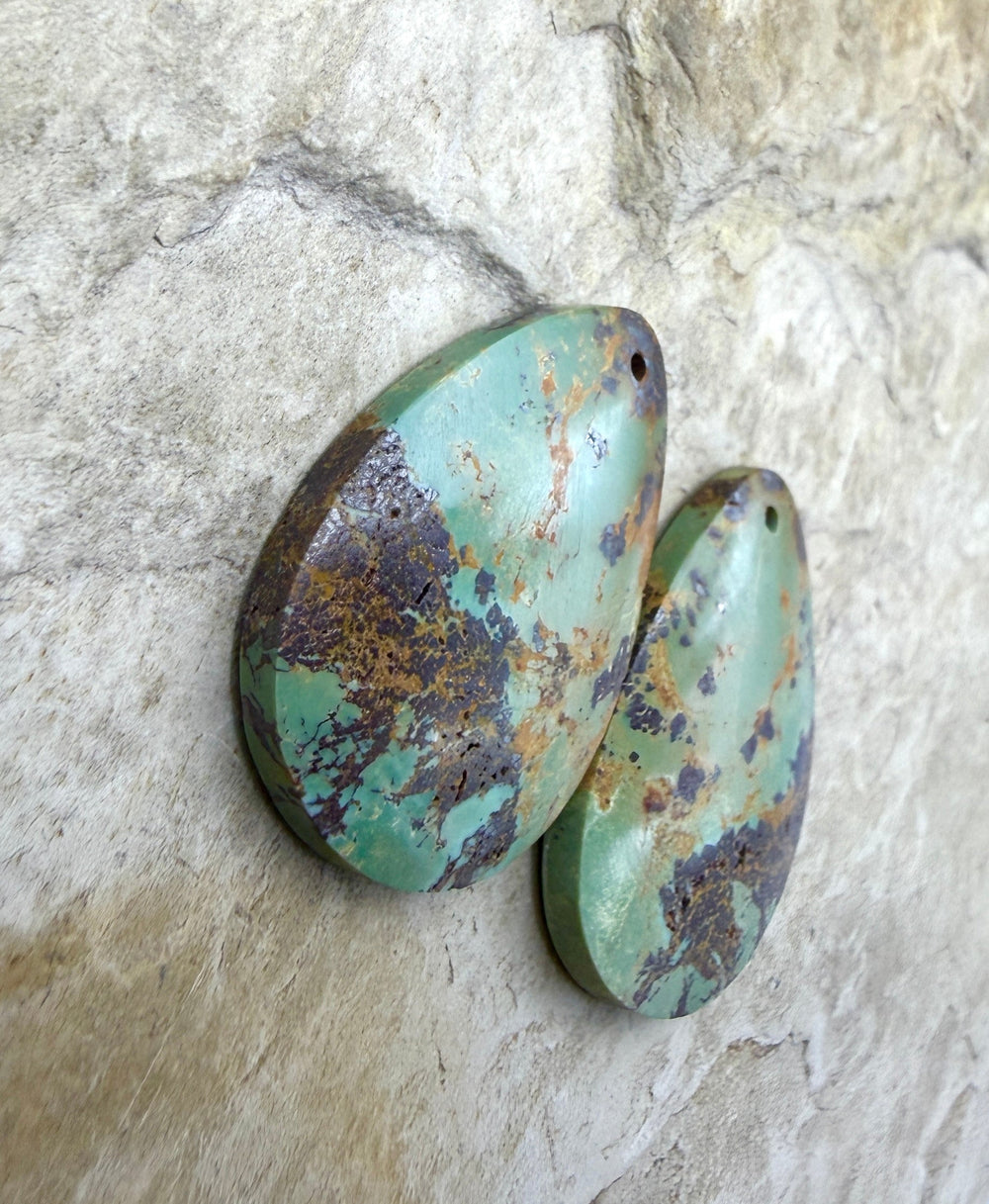 OLD STOCK Kingman Turquoise (Arizona) Matching Earring Slab