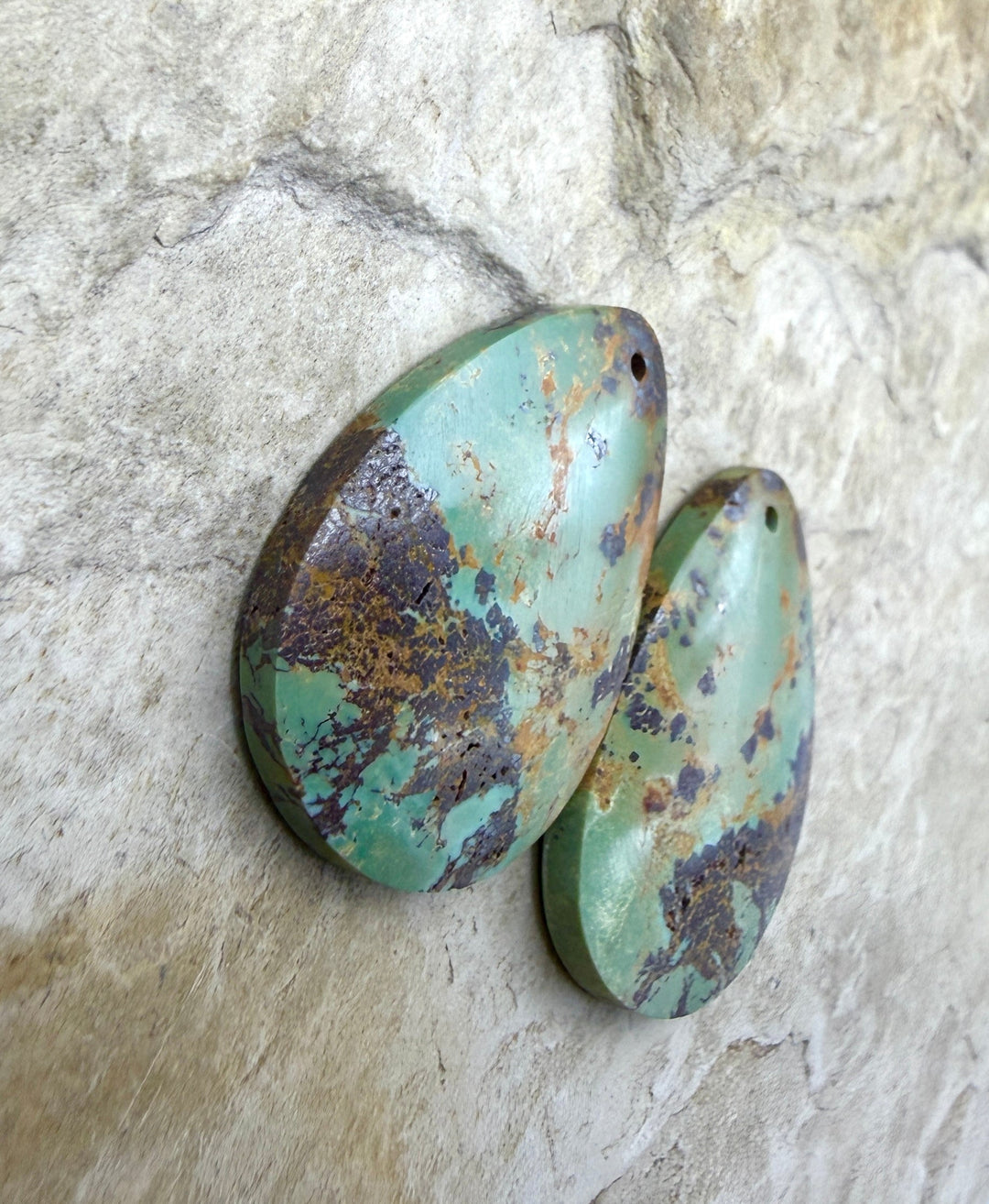 OLD STOCK Kingman Turquoise (Arizona) Matching Earring Slab