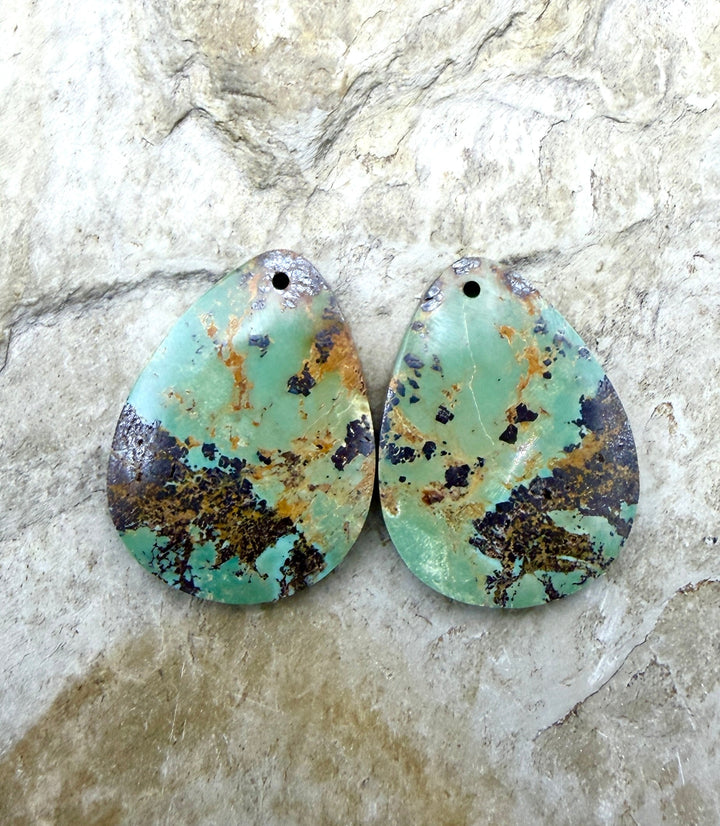 OLD STOCK Kingman Turquoise (Arizona) Matching Earring Slab