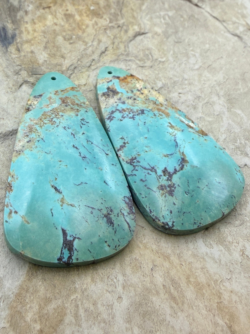 OLD STOCK Kingman Turquoise (Arizona) Matching Earring Slab