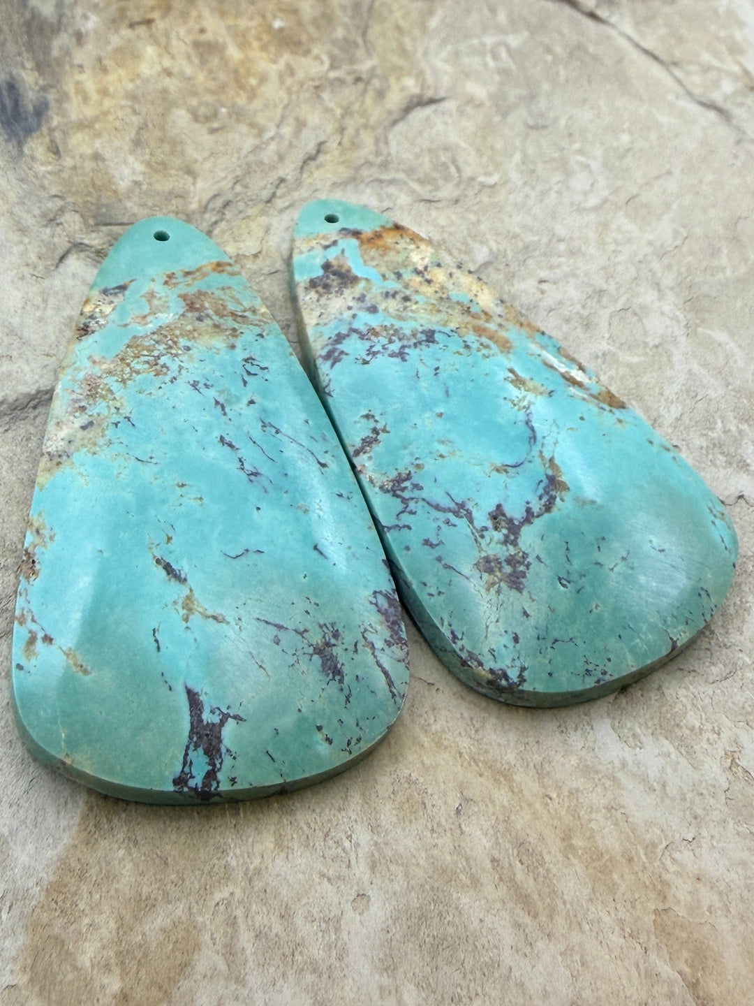 OLD STOCK Kingman Turquoise (Arizona) Matching Earring Slab