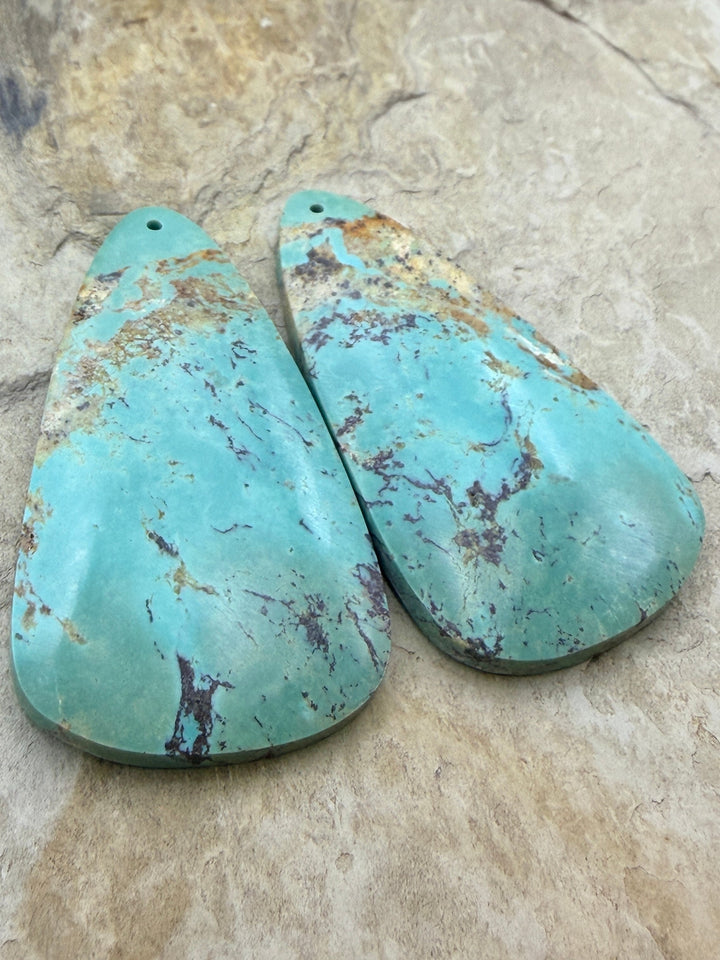 OLD STOCK Kingman Turquoise (Arizona) Matching Earring Slab